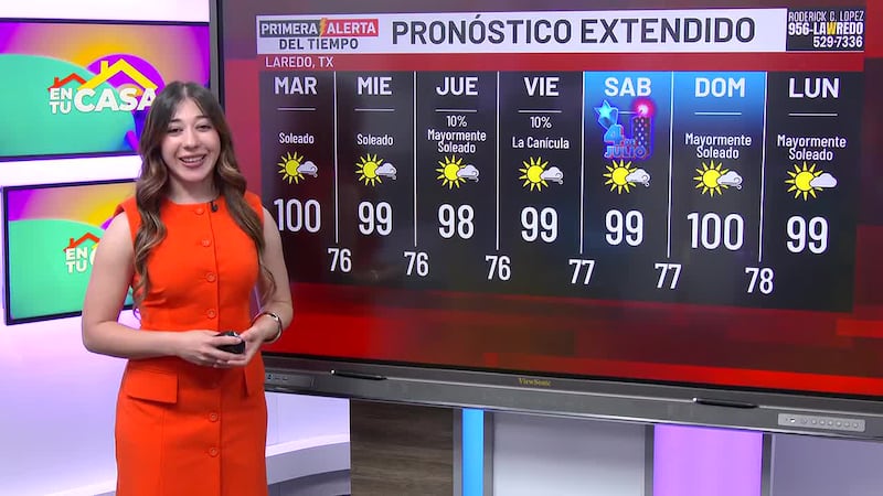 Inicio de semana soleado en Laredo