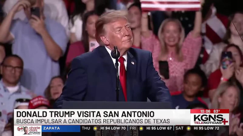 Trump encabeza mitin en San Antonio para impulsar a candidatos republicanos