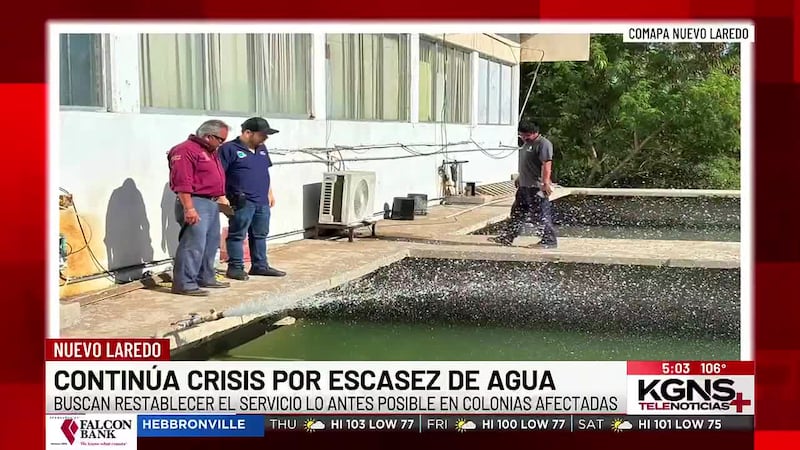 COMAPA limpia filtros para aumentar suministro de agua en Nuevo Laredo