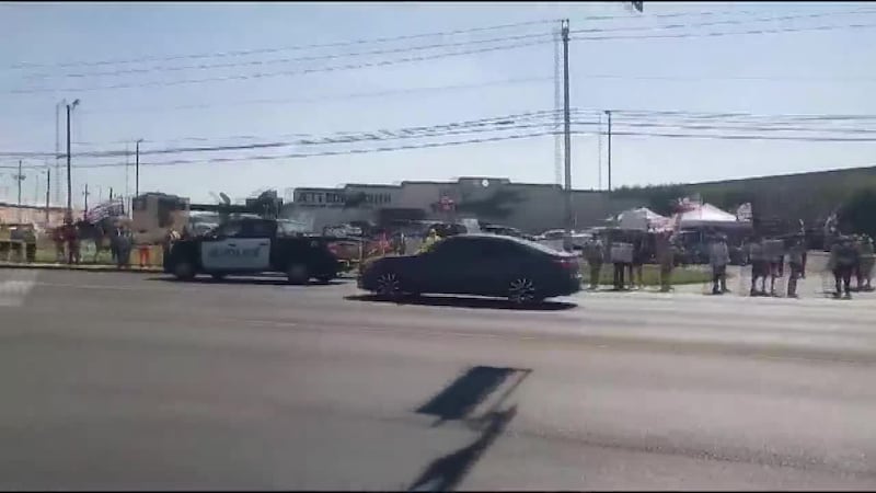 Laredoans participate in the second "No Kings" protest.