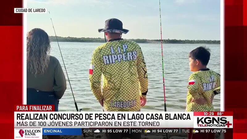 Niños y jóvenes participan en el 27.º torneo de pesca anual en el lago Casa Blanca