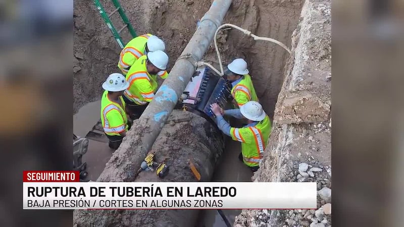 Baja presión de agua en Laredo: esto es lo que debes saber tras ruptura de tubería