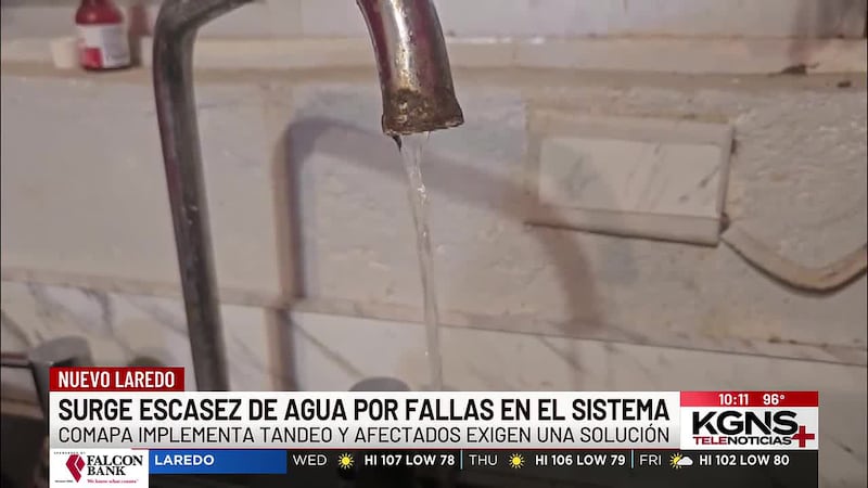 Surge escasez de agua en Nuevo Laredo por fallas en el sistema