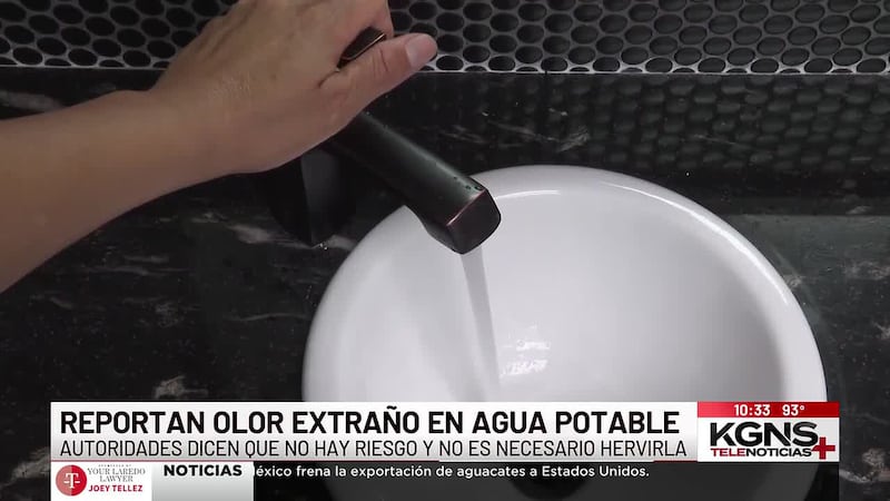 Reportan olor extraño en agua potable de Laredo