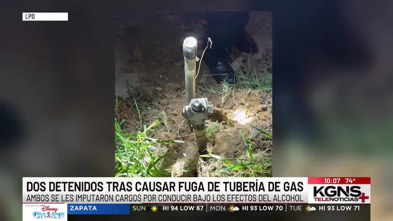 Policía detiene a dos personas tras causar fuga de gas