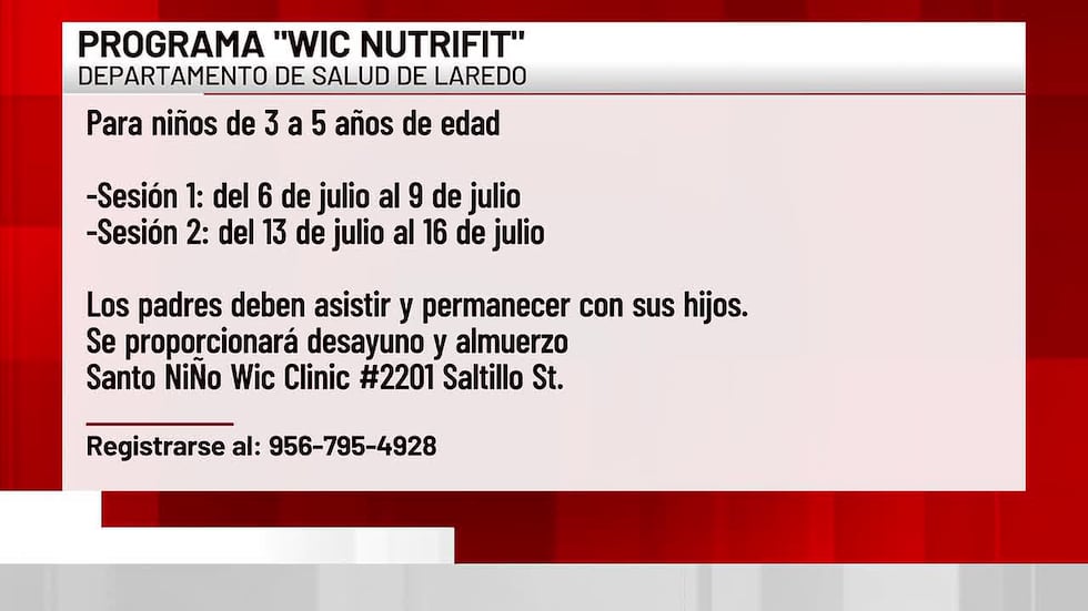 Departamento de Salud de Laredo invita a campamento de verano