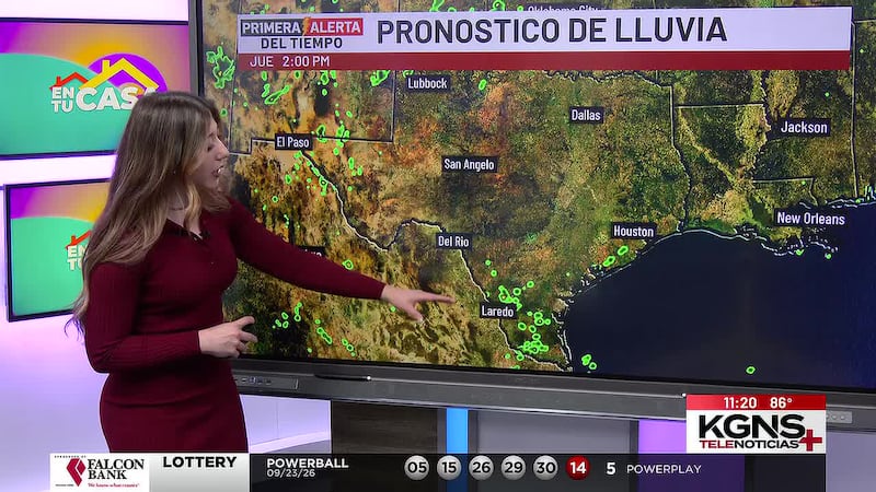 Pronóstico del tiempo: Probabilidad de lluvias y tormentas en Laredo