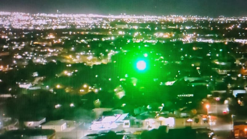 Suspect cited for pointing laser at LPD drone