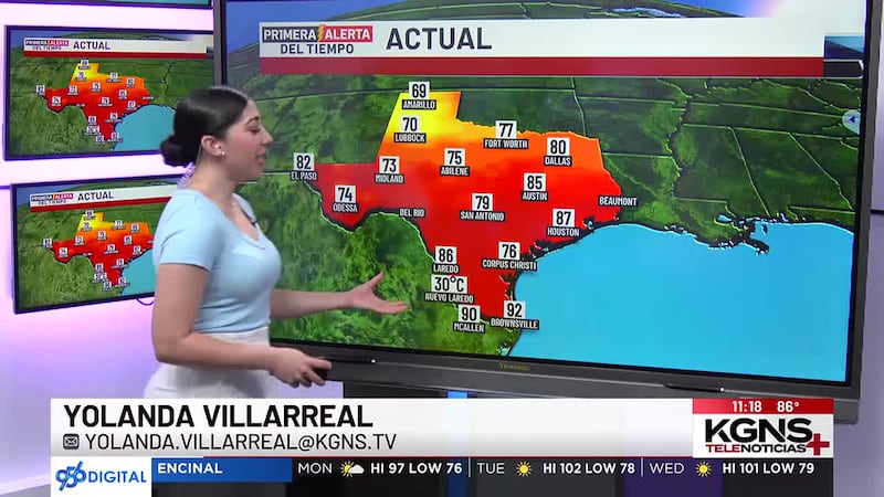 Cálida hoy con posibilidades de lluvia