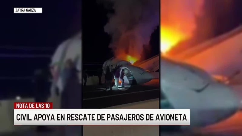 Joven recuenta rescate de pasajeros tras accidente de avioneta en Laredo