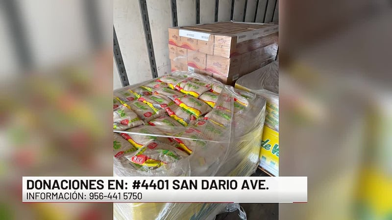 Realizan colecta de víveres para damnificados por lluvias en Cotulla
