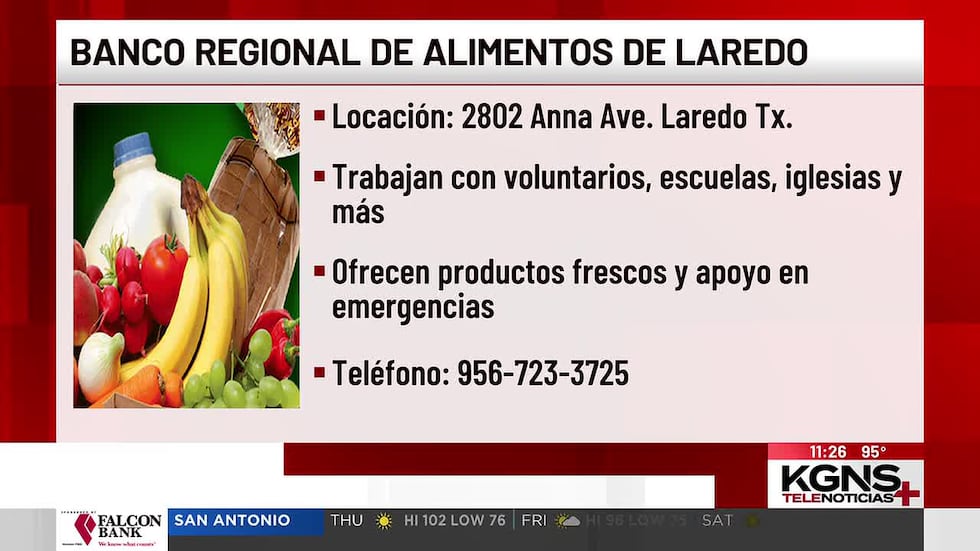 Banco de Alimentos de Laredo continúa su servicio