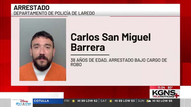 Hombre es arrestado por presunto robo en Auto Zone