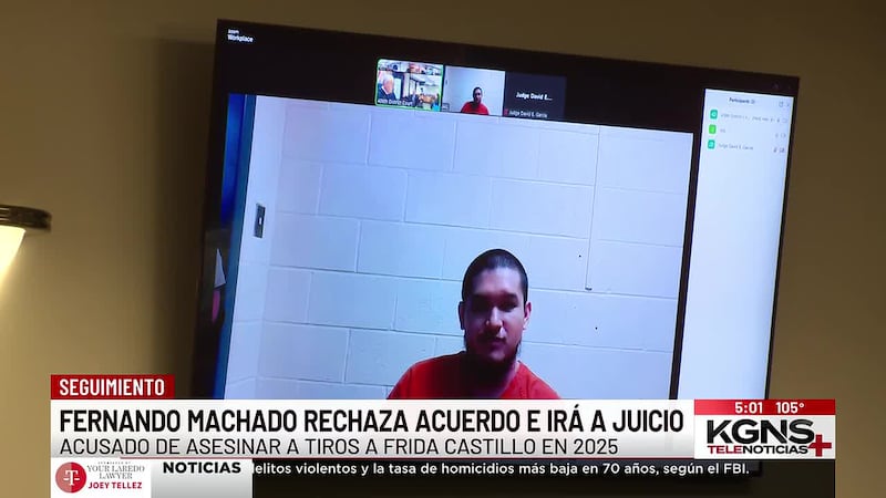 Hombre acusado de asesinato al sur de Laredo rechaza acuerdo de culpabilidad e irá a juicio
