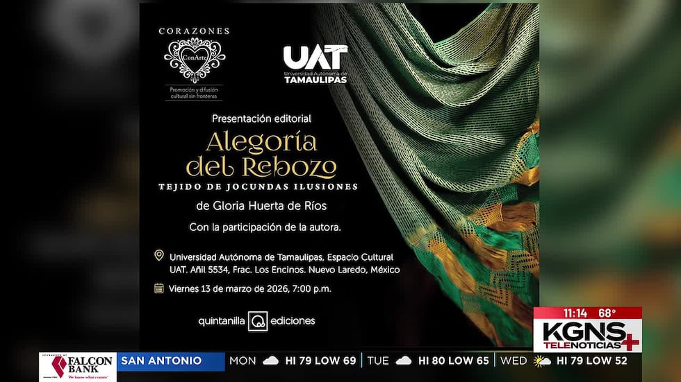 Invitan a presentación editorial “Alegoría del Rebozo” en Universidad Autónoma de Tamaulipas