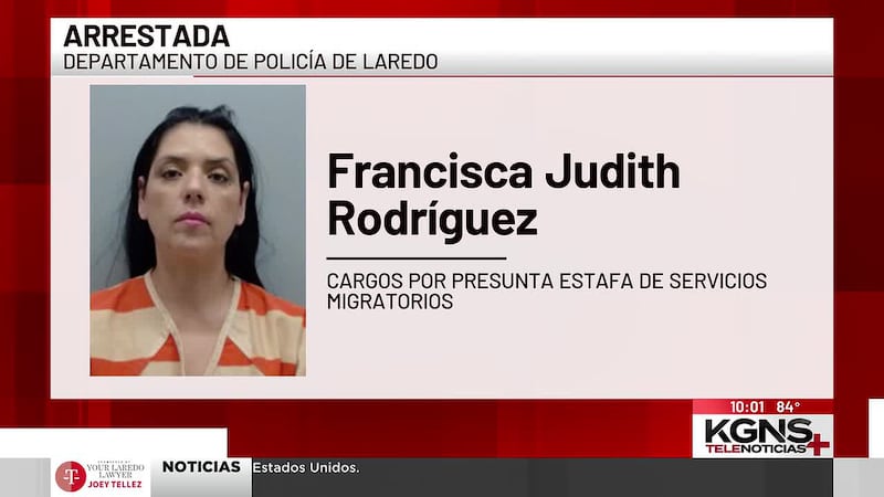 Arrestan a mujer por presunta estafa de servicios migratorios en Laredo
