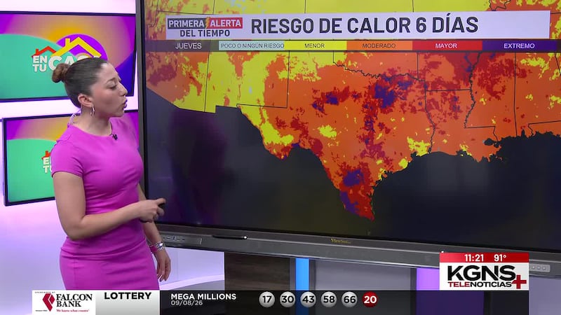 Laredo bajo condiciones de peligro de incendios