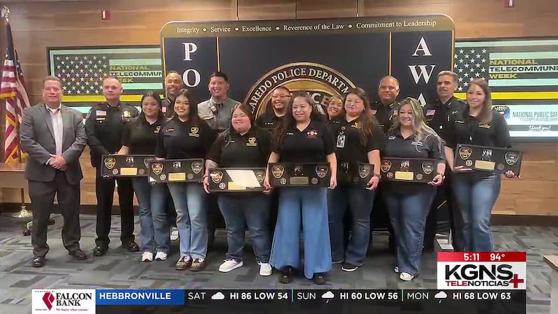 Reconocen a telecomunicadores del 911 en la Policía de Laredo