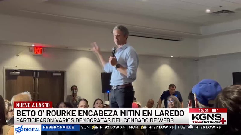 Beto O’Rourke encabeza mitin en Laredo