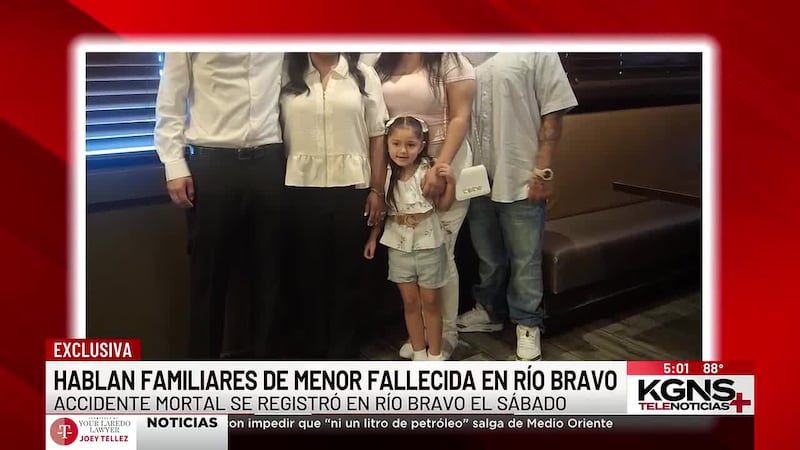 EXCLUSIVA: Hablan familiares de menor fallecida tras accidente en Río Bravo