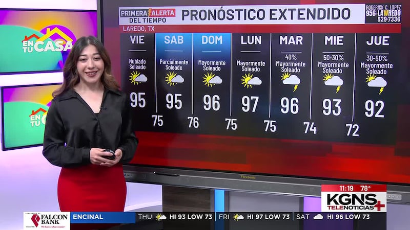 Jueves caluroso en Laredo