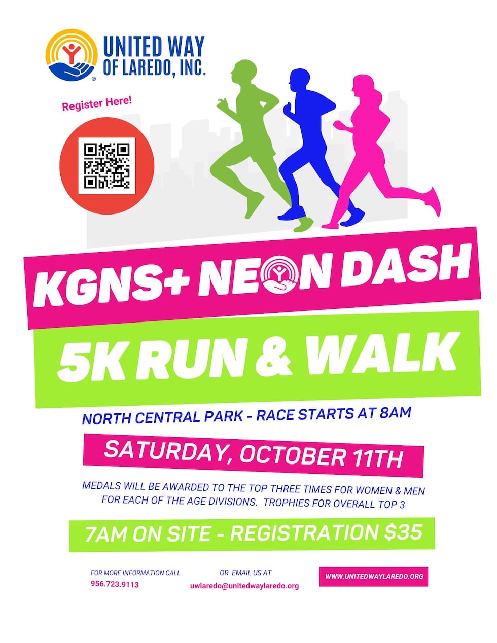 United Way de Laredo y KGNS+ promueven carrera 5k por una buena causa