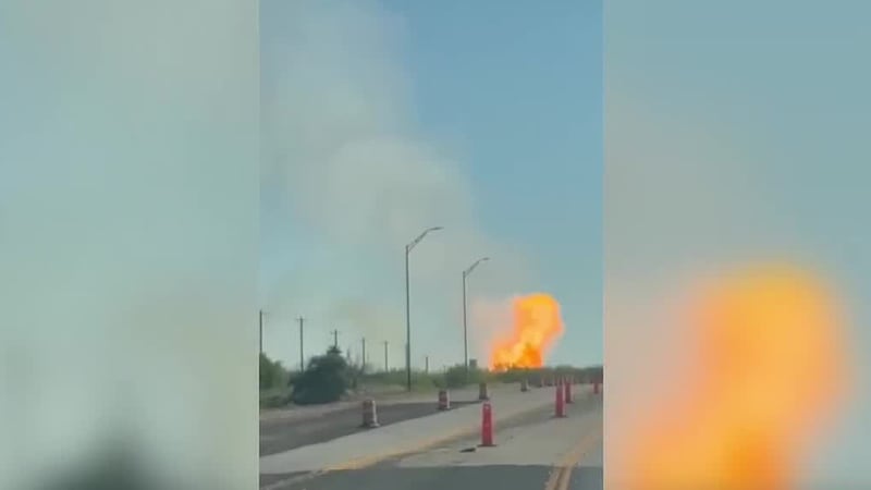Explosión por ruptura de gas natural en el Condado de Webb
