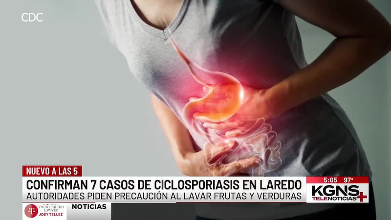Confirman 7 casos de ciclosporiasis en Laredo