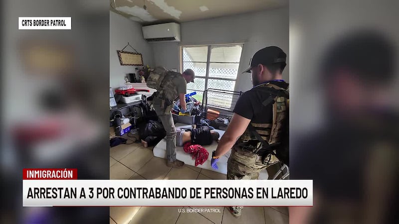Arrestan a tres sujetos por contrabando de personas en Laredo