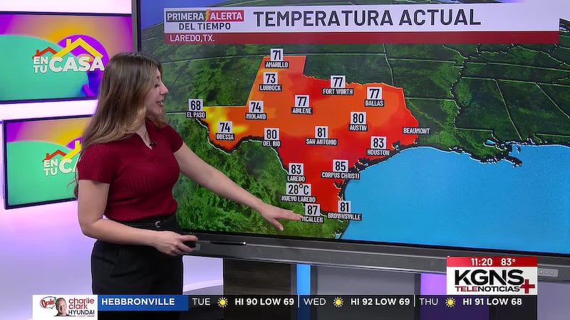 Pronóstico del tiempo en Laredo: Así estarán las temperaturas este martes