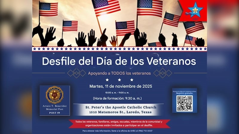 Invitan a Desfile del Día de los Veteranos en Laredo