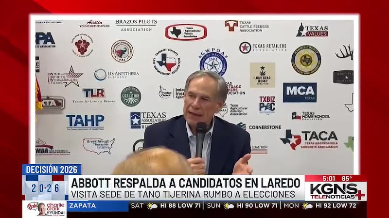 Gobernador de Texas visita Laredo para respaldar a candidatos republicanos
