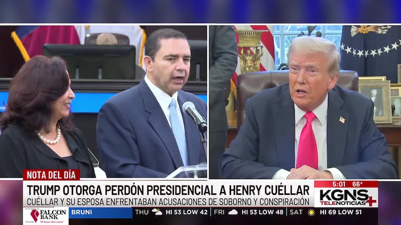 Congresista Cuéllar agradece al presidente Trump por perdón presidencial
