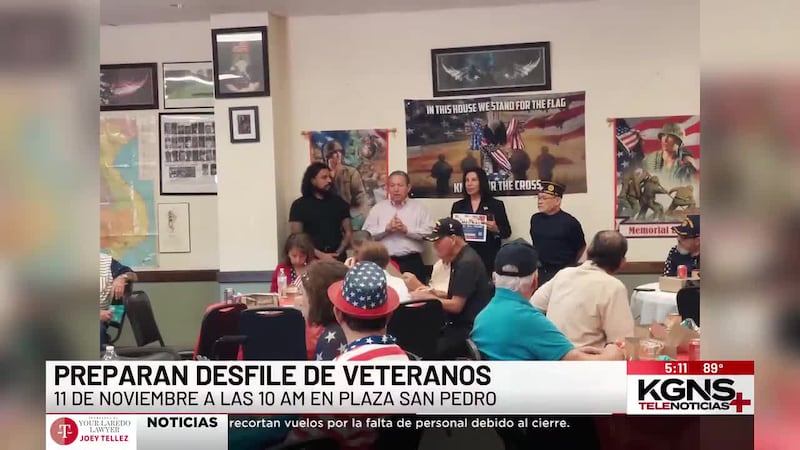 Preparan desfile en honor a veteranos de Laredo