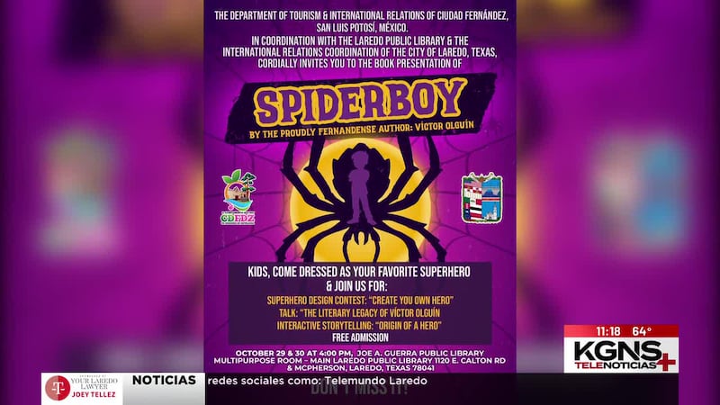Presentan libro infantil “Spider Boy” en Biblioteca Joe Guerra