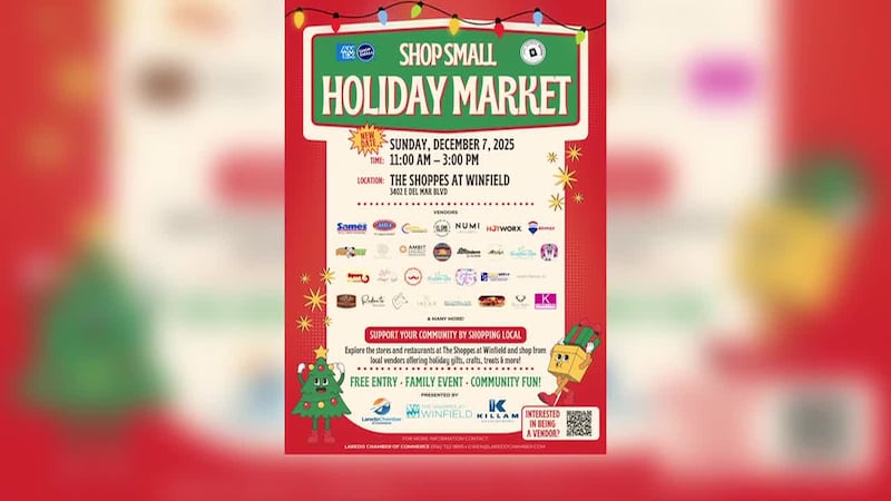 Cámara de Comercio de Laredo invita a Mercado Navideño