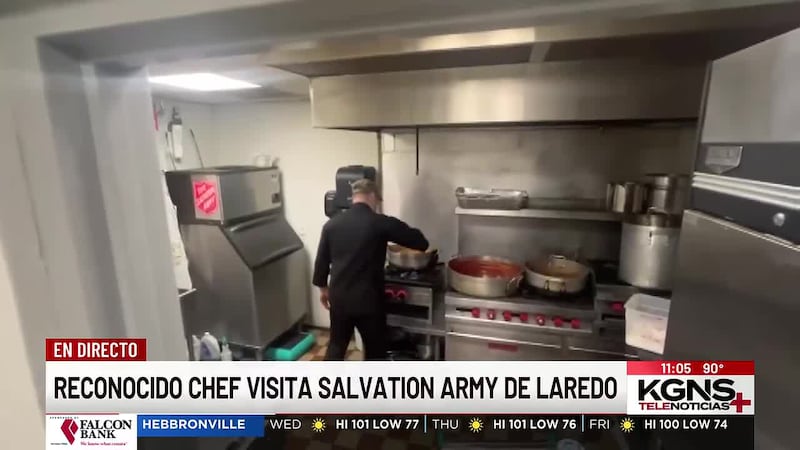 Reconocido chef visita Salvation Army de Laredo