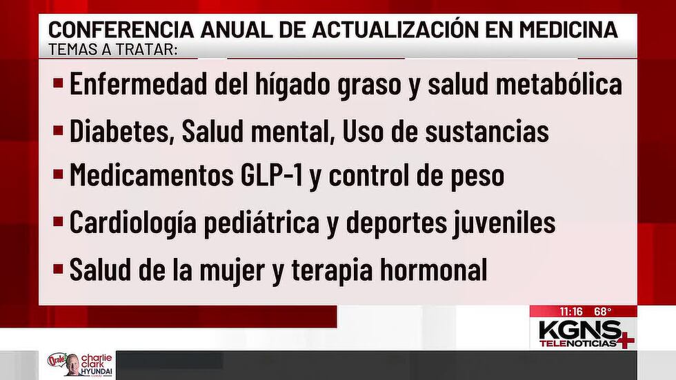 “AHEC” invita a conferencia anual de actualización en medicina en Laredo