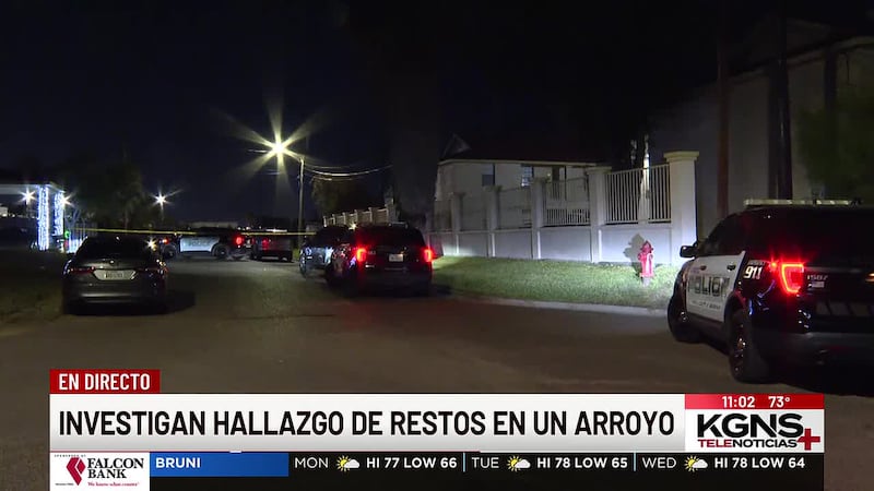 Investigan hallazgo de restos humanos en un arroyo de Laredo