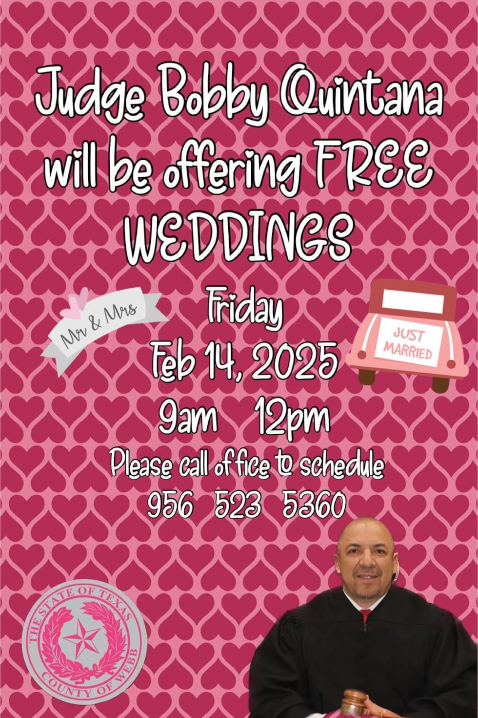 ¡Programa tu Boda para San Valentín Gratis!