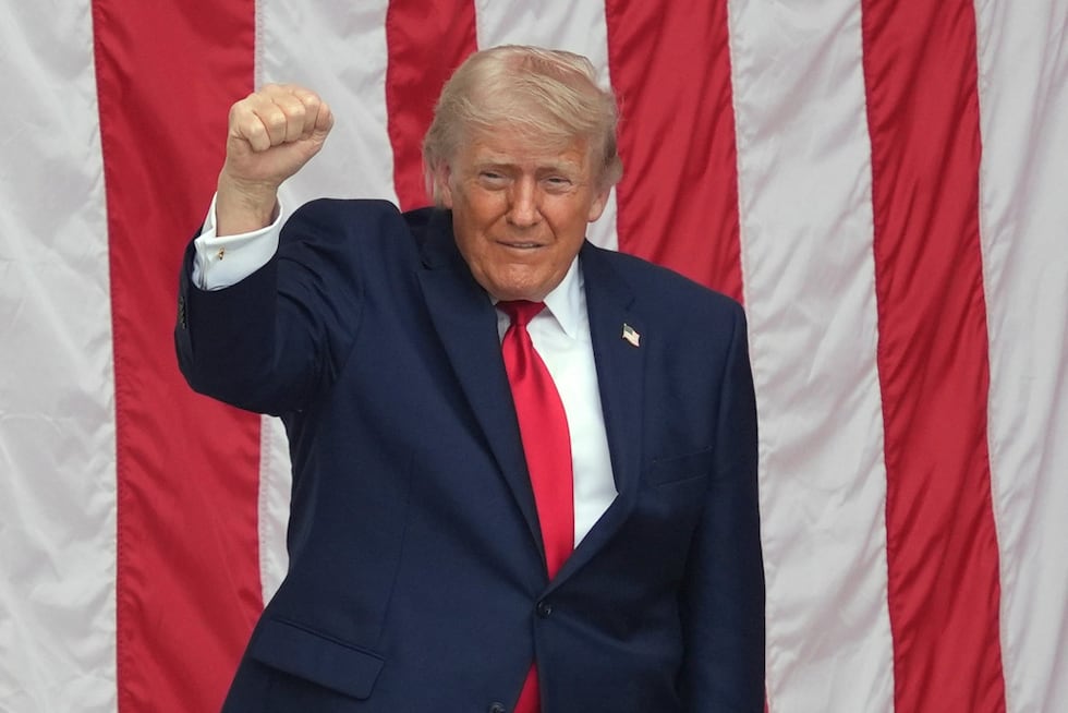 El presidente Donald Trump pronuncia un discurso durante la 158ª conmemoración del Día...