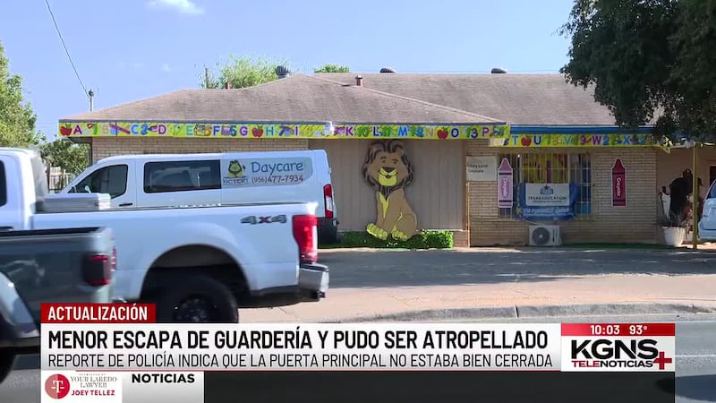 Niño de 2 años casi es atropellado tras escapar de guardería en Laredo; arrestan a mujer