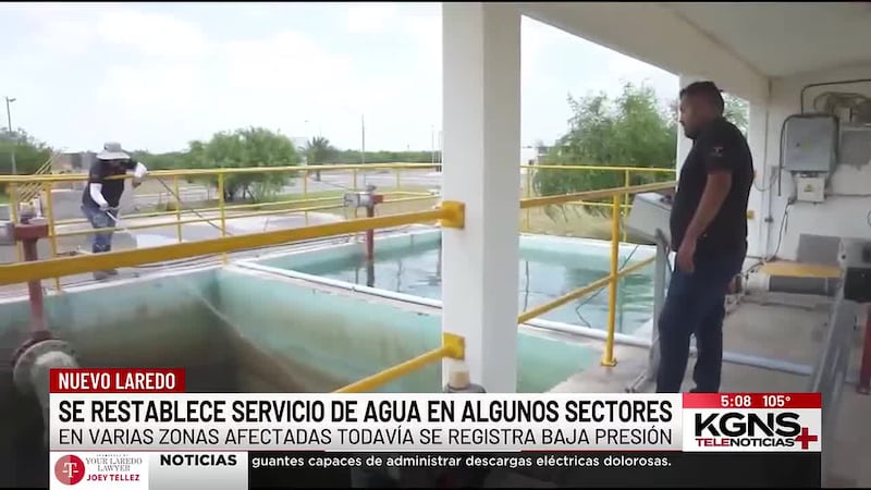 Restablecen servicio de agua en algunos sectores de Nuevo Laredo