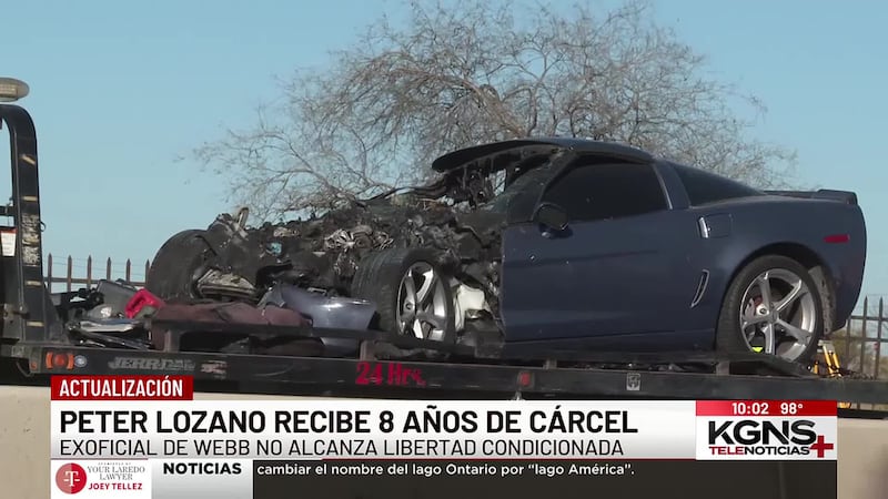 Sentencian a exoficial del condado de Webb a 8 años por choque mortal en Loop 20
