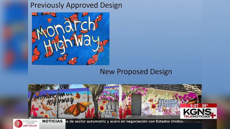 Proponen hacer mural de la mariposa monarca en el centro de Laredo