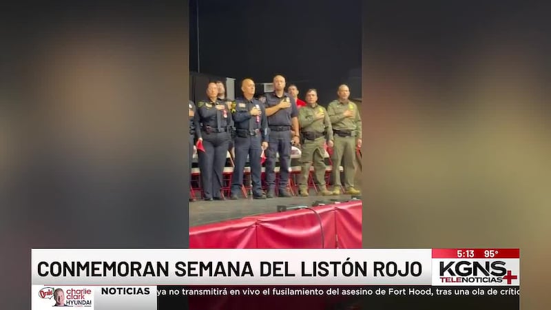 Conmemoran Semana del Listón Rojo en Martin High School en Laredo