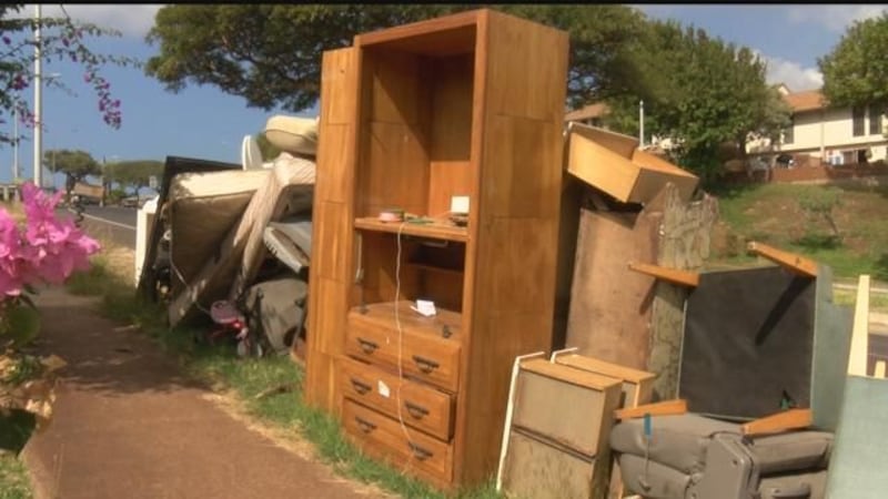 Bulky item trash piling up as city plays catch-up