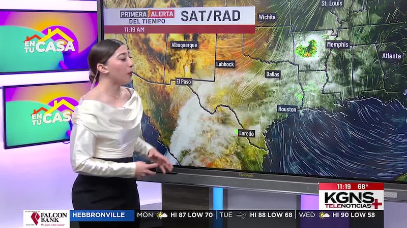 Inicio de semana nublado en Laredo