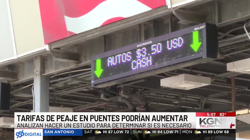 Anuncian posible incremento en tarifas de peaje en puentes internacionales