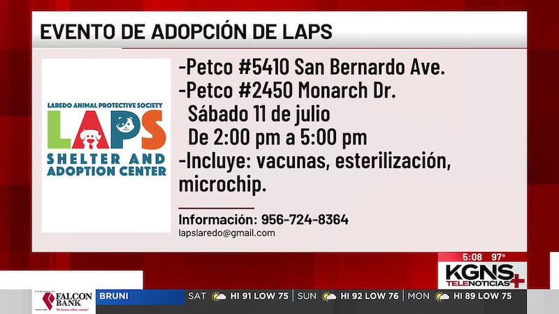 Invitan a evento de adopción de LAPS